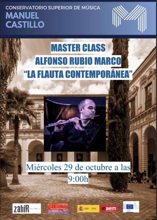 Alfonso Rubio, clase magistral de Flauta Travesera