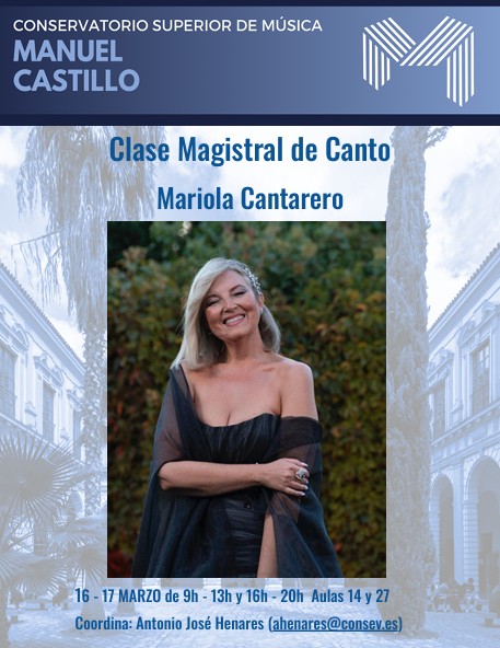 Mariola Cantarero: Clases Magistrales de Canto