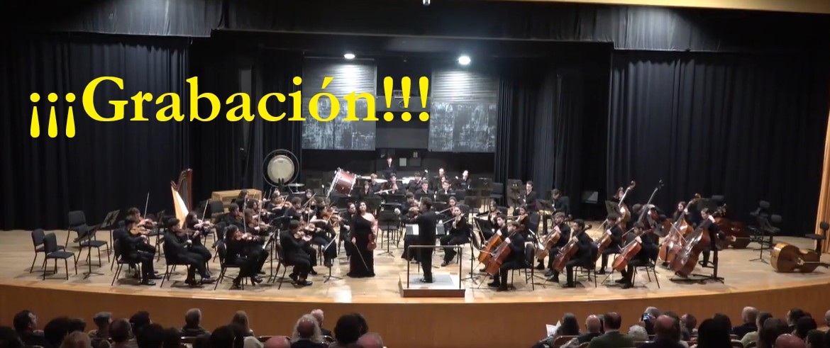 Grabación del Concierto de violín de F. Mendelssohn: Nelly Romero Aravena