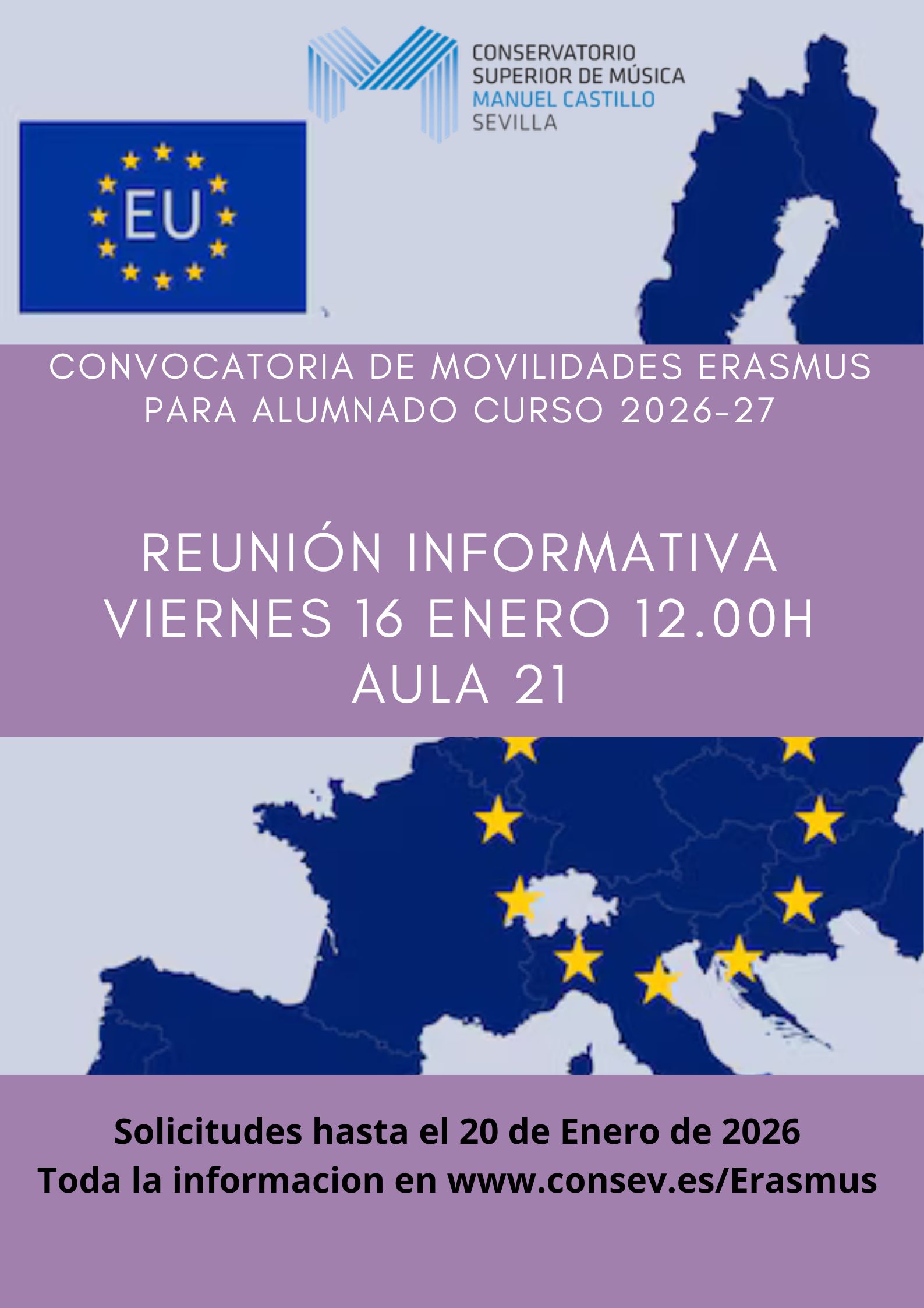 Reunión Informativa Erasmus Curso Alumnado 2026-27
