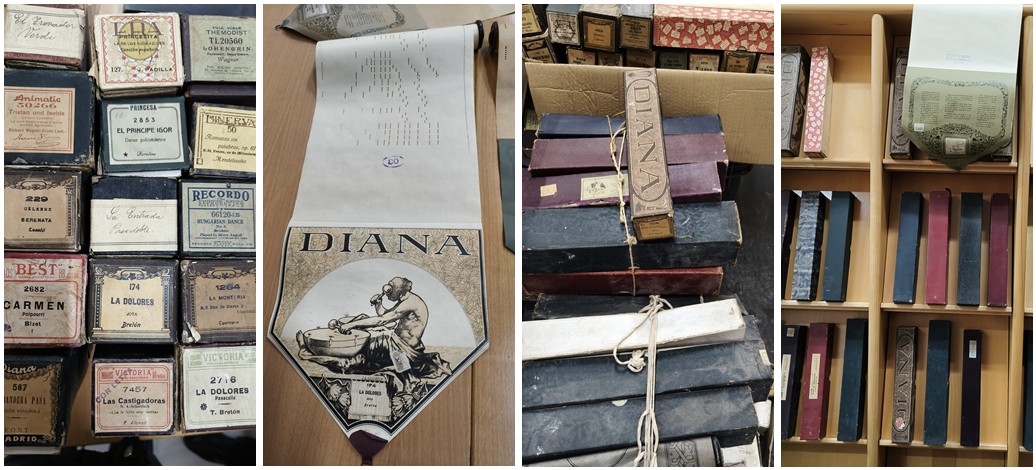 Donación: Colección de rollos de pianola
